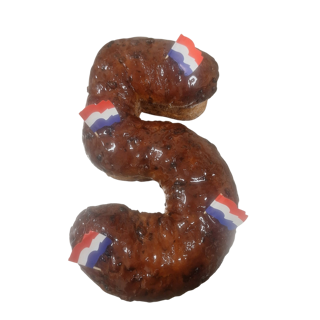 Afbeelding van Krentenbrood cijfer met spijs